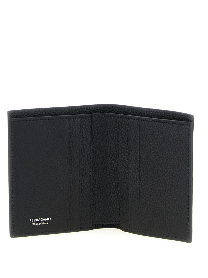 Ferragamo lommebok i svart kalveskinn
