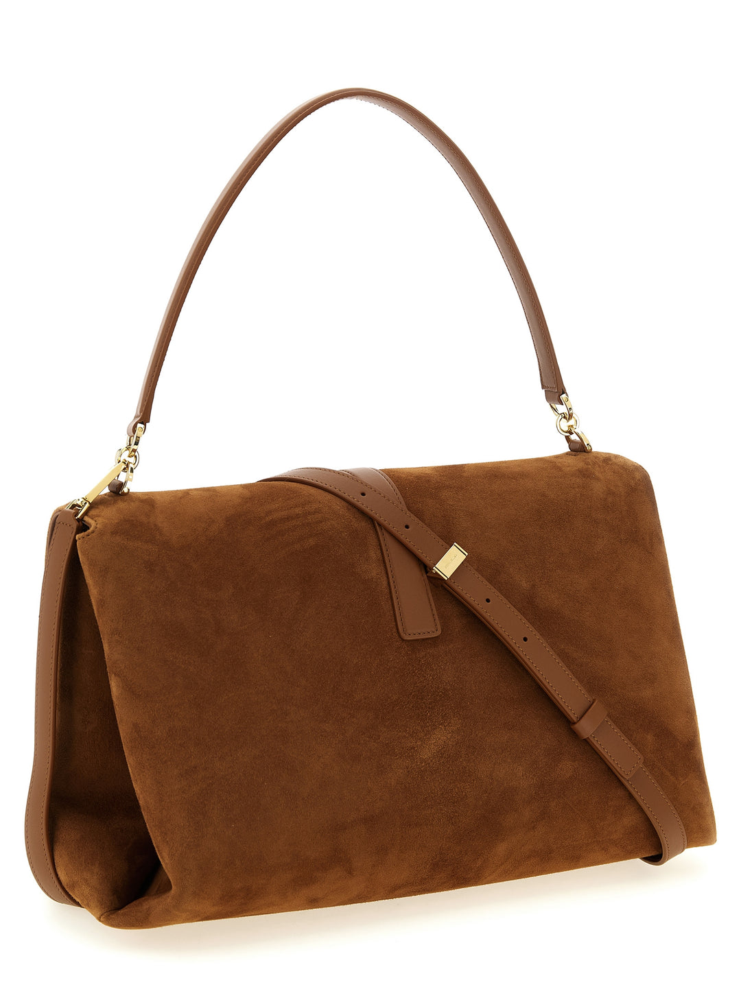 Ferragamo Brun Skulderveske i Geiteskinn