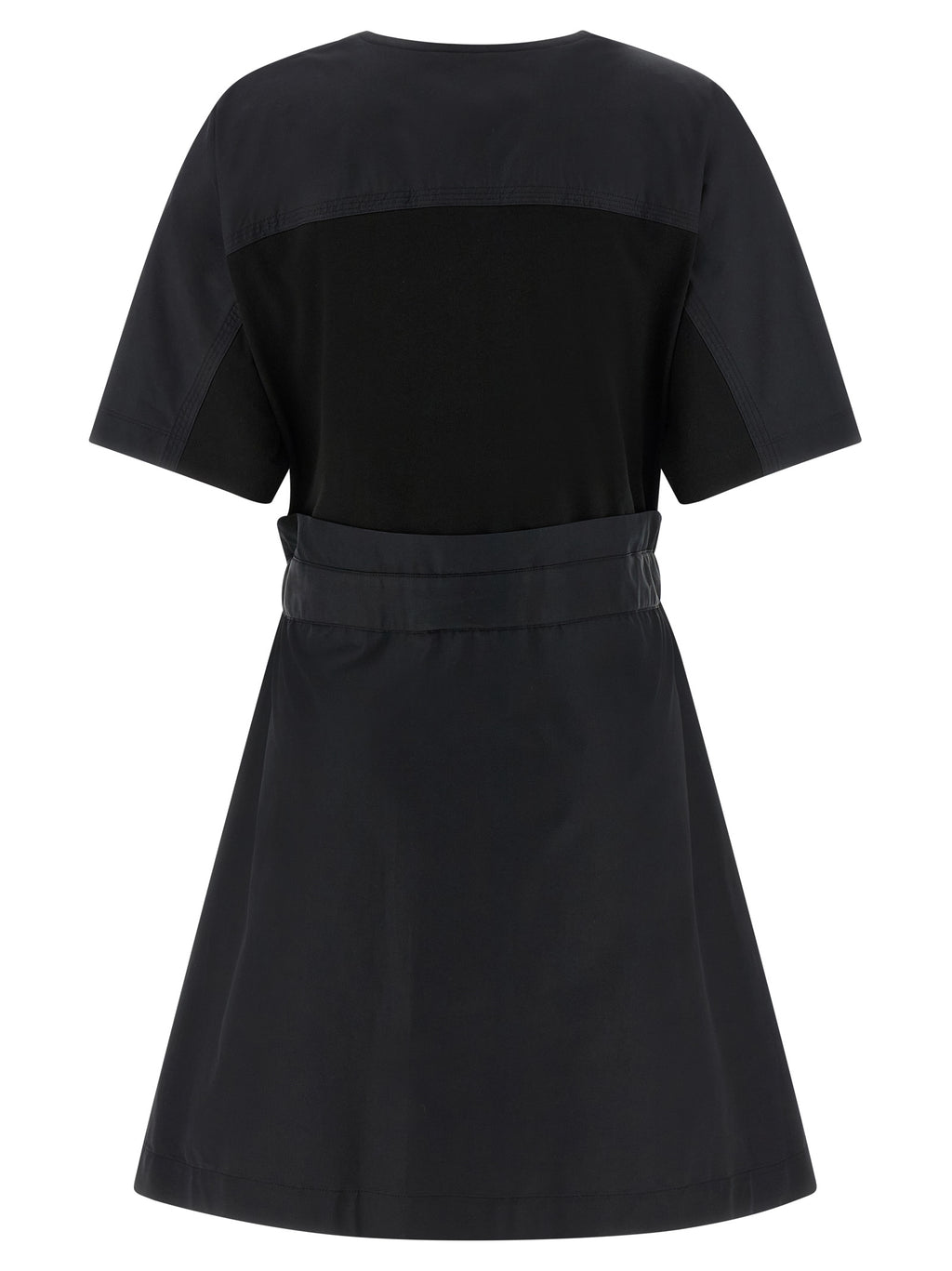 Moncler Black Cotton Short Dress