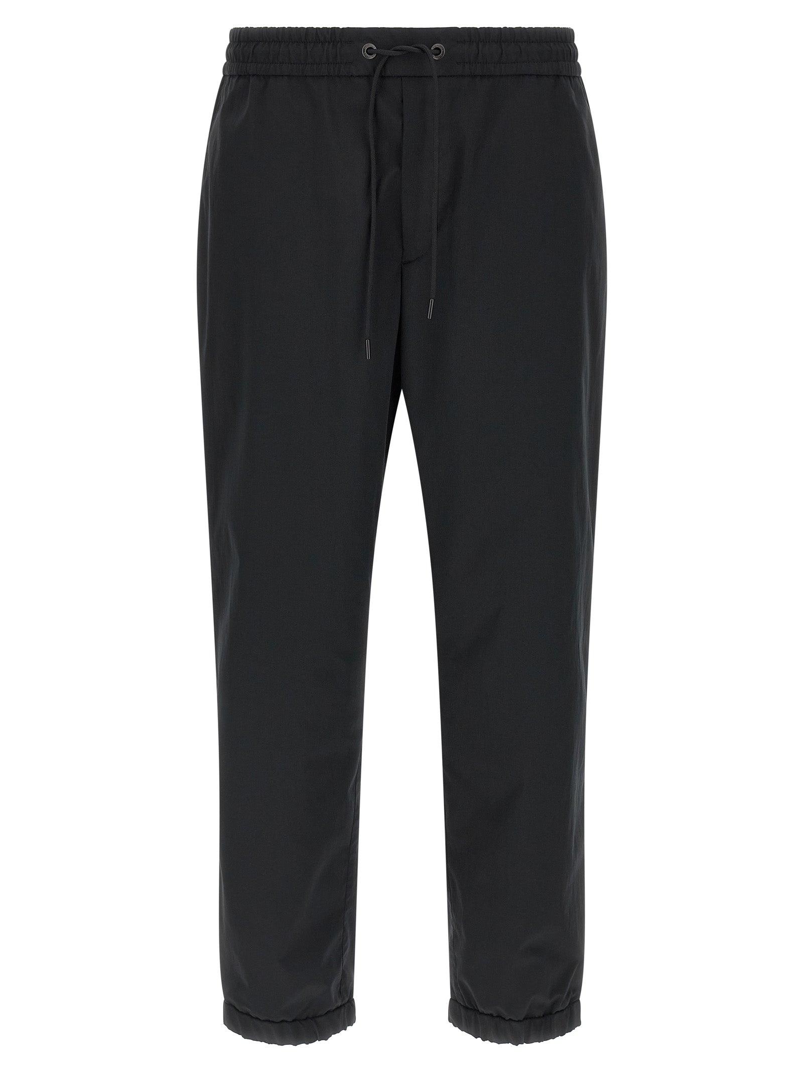 Black Polyester Joggers (Workout Pants)