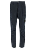 Stone Island Blue Cotton Cargo Pants