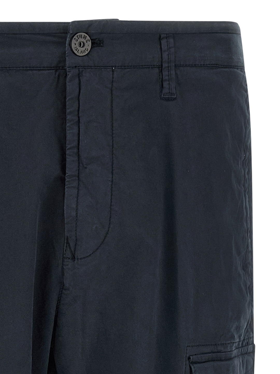 Stone Island blå cargobukse i bomull