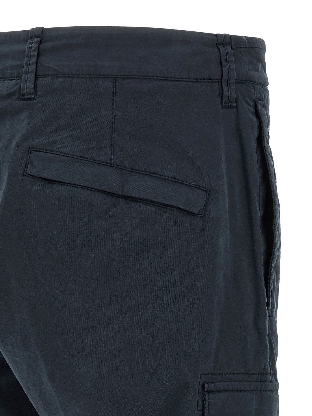 Stone Island blå cargobukse i bomull