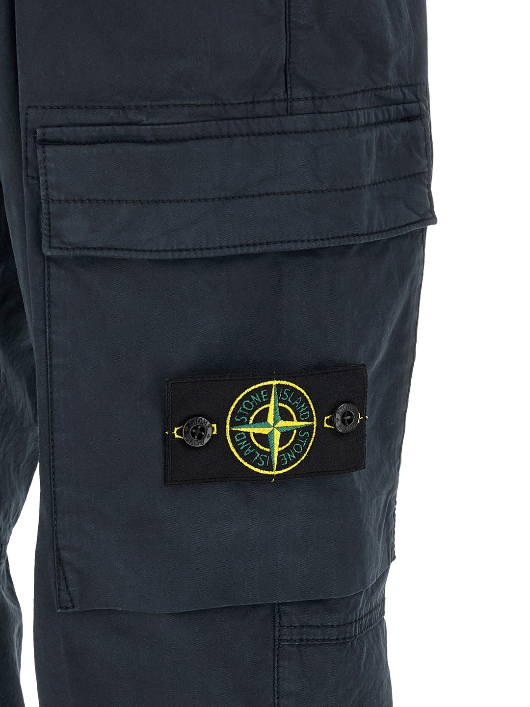 Stone Island blå cargobukse i bomull