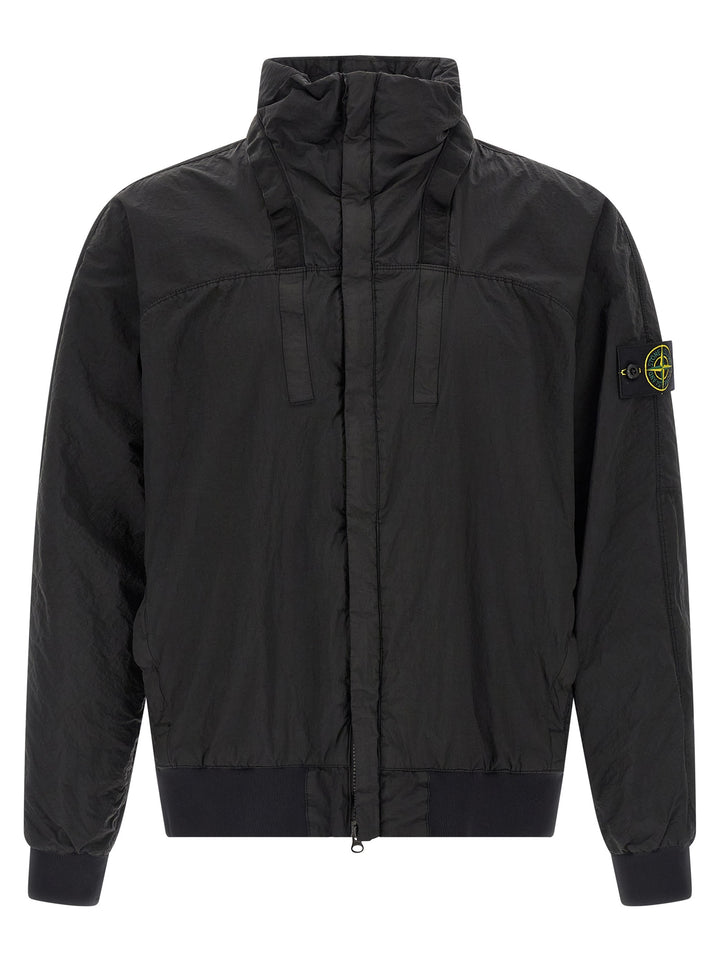 Stone Island Svart Polyamid Bomber