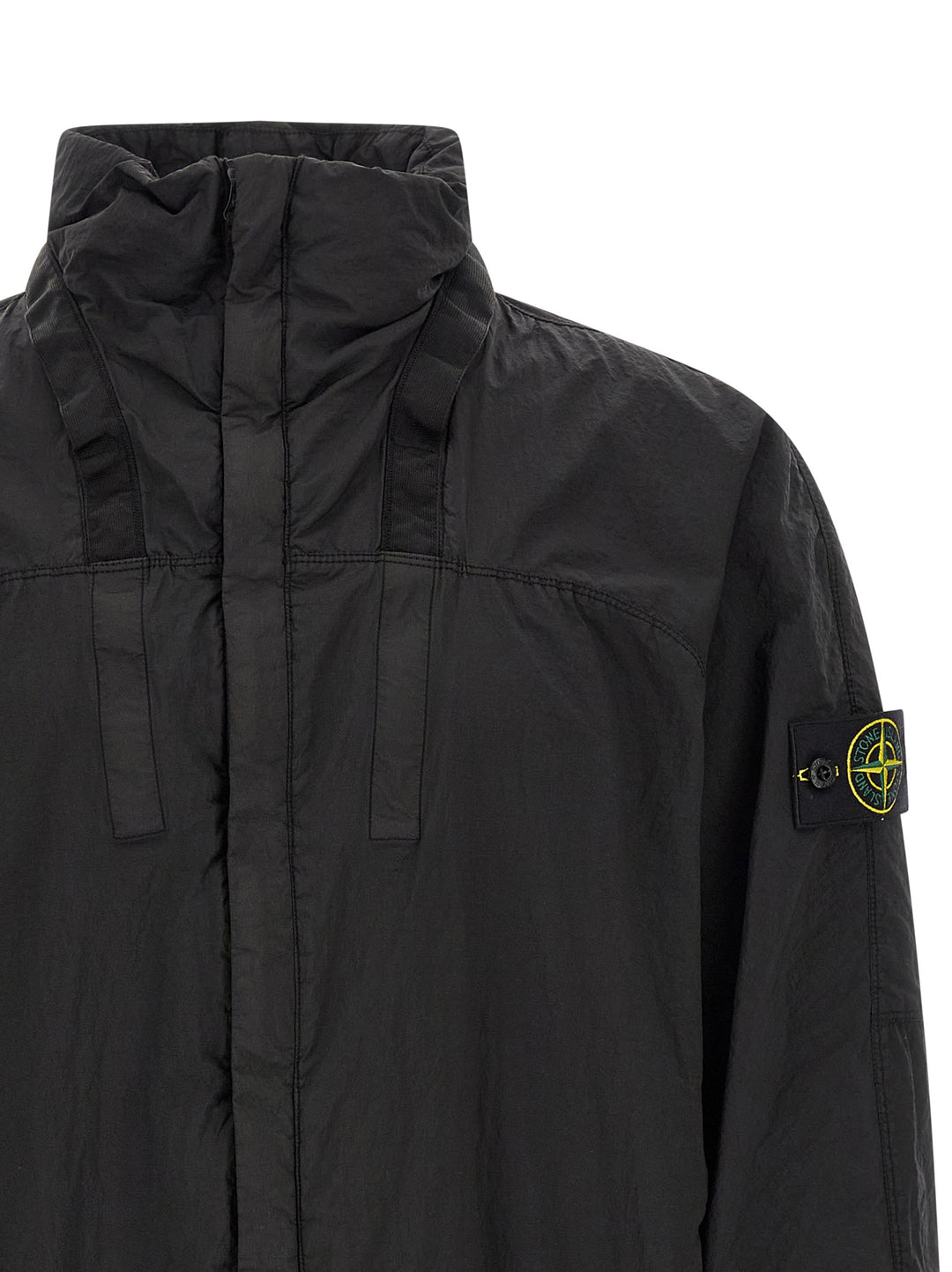 Stone Island Svart Polyamid Bomber