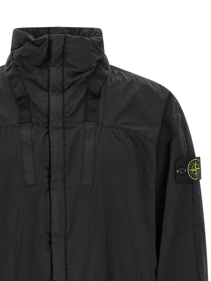 Stone Island Svart Polyamid Bomber