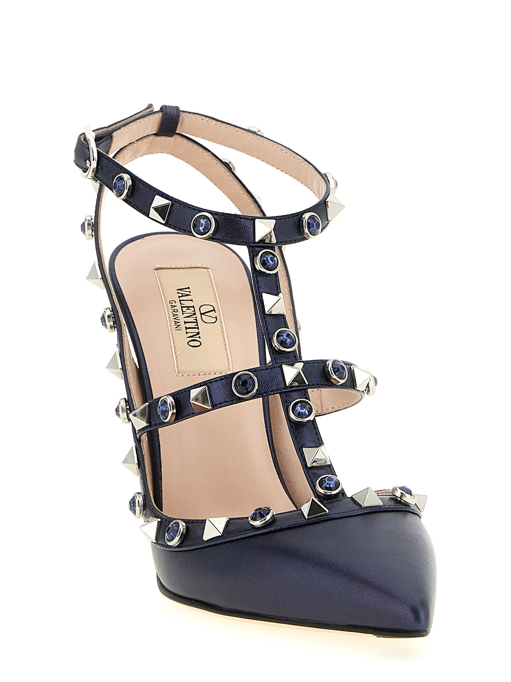 Valentino Garavani Blue Goatskin High Heel Pumps