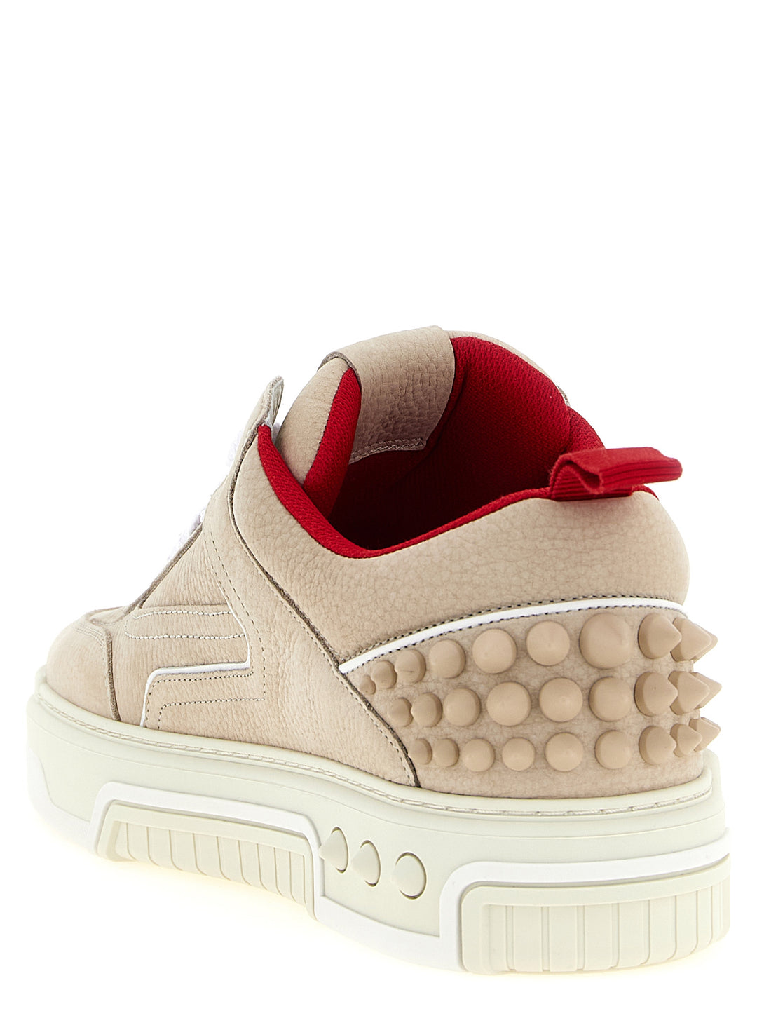 Christian Louboutin Beige joggesko i kalveskinn
