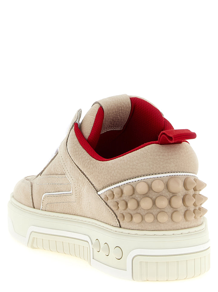 Christian Louboutin Beige joggesko i kalveskinn