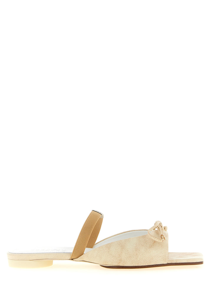 MM6 Maison Margiela Beige Kuskinnssandaler