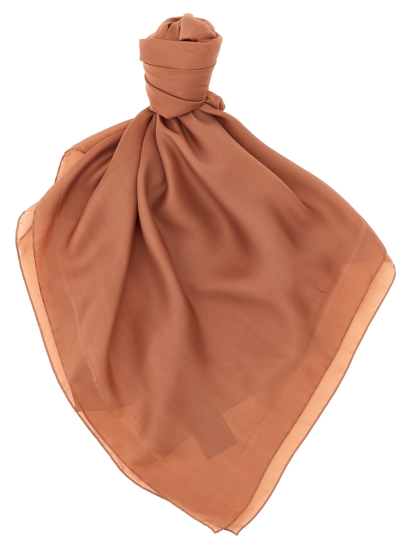 Brown Silk Scarf