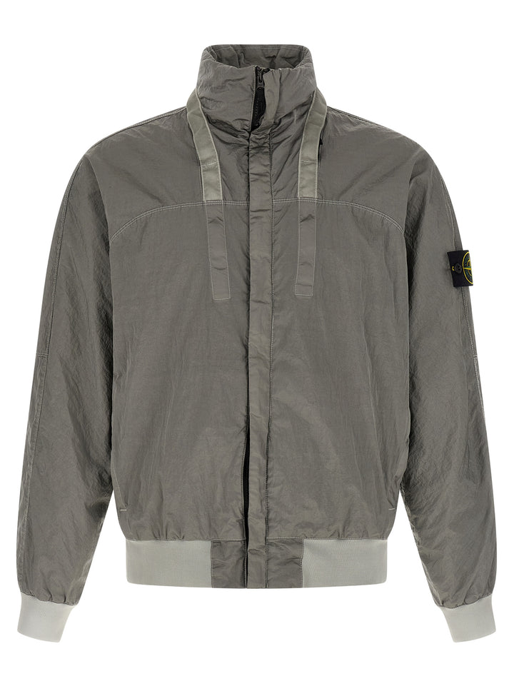 Stone Island Grå Polyamid Bomber