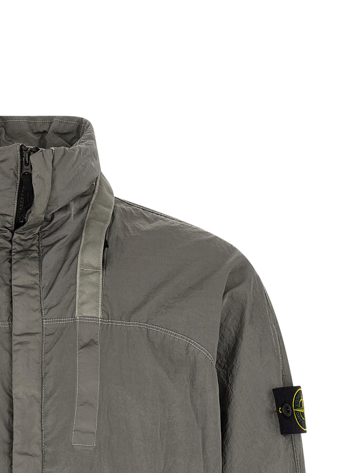 Stone Island Grå Polyamid Bomber