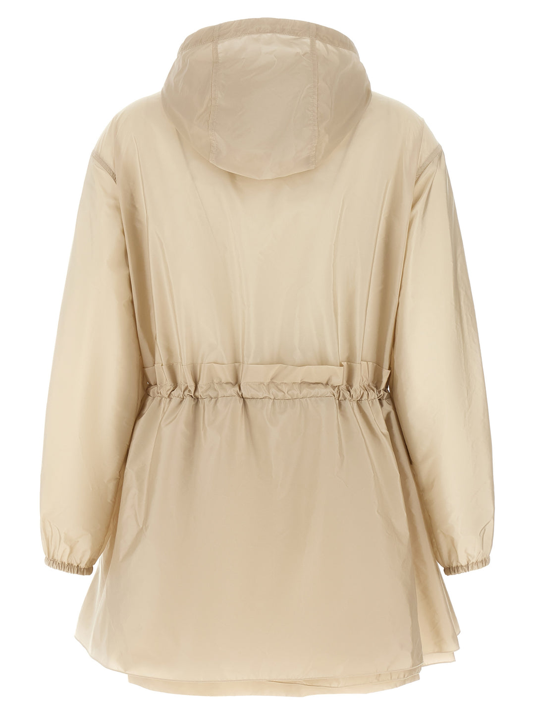 Moncler beige skalljakke i polyamid