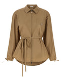 Moncler Beige Cotton Full-Length Jacket