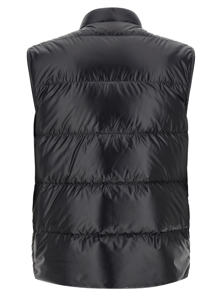 Moncler Ermeløs Jakke i Blå Polyester