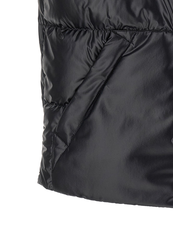 Moncler Ermeløs Jakke i Blå Polyester