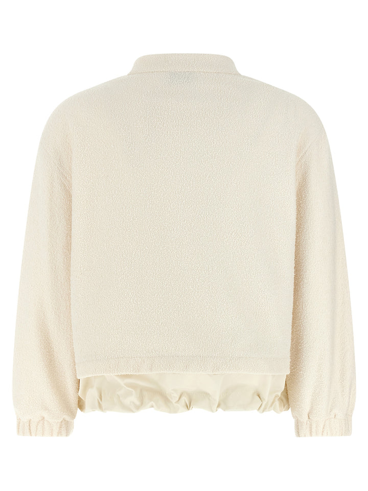 Moncler Hvit Polyester Cardigan