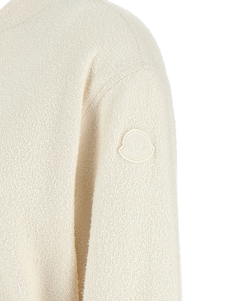 Moncler Hvit Polyester Cardigan