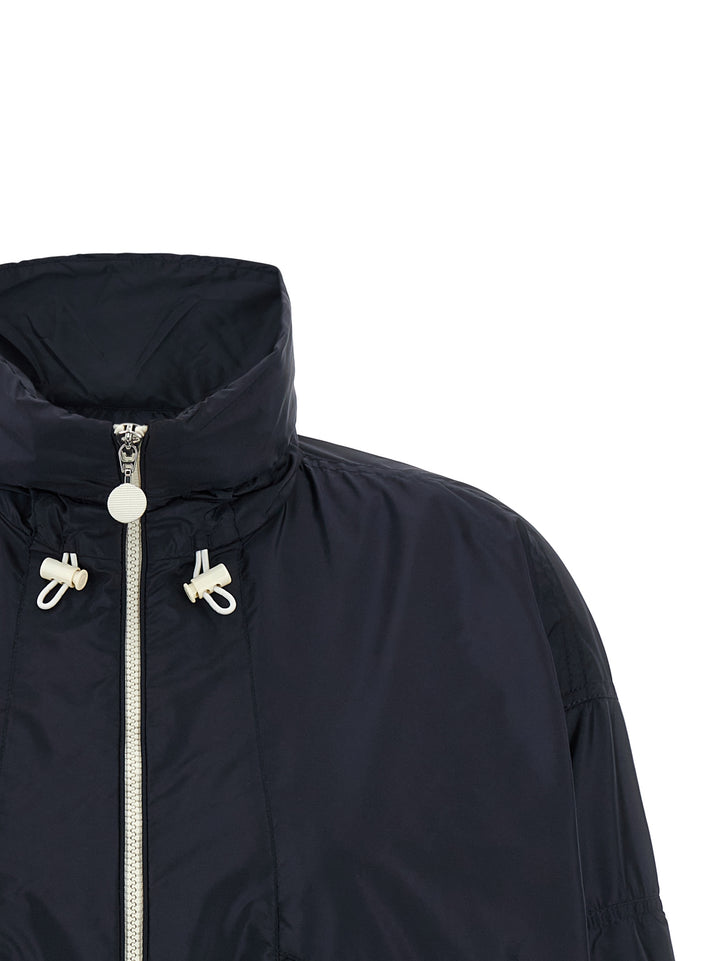 Moncler blå skalljakke i polyamid
