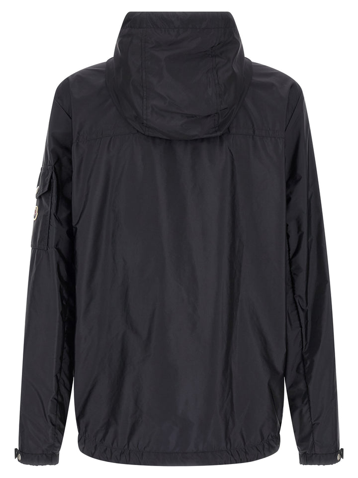 Moncler Blå skalljakke i polyamid
