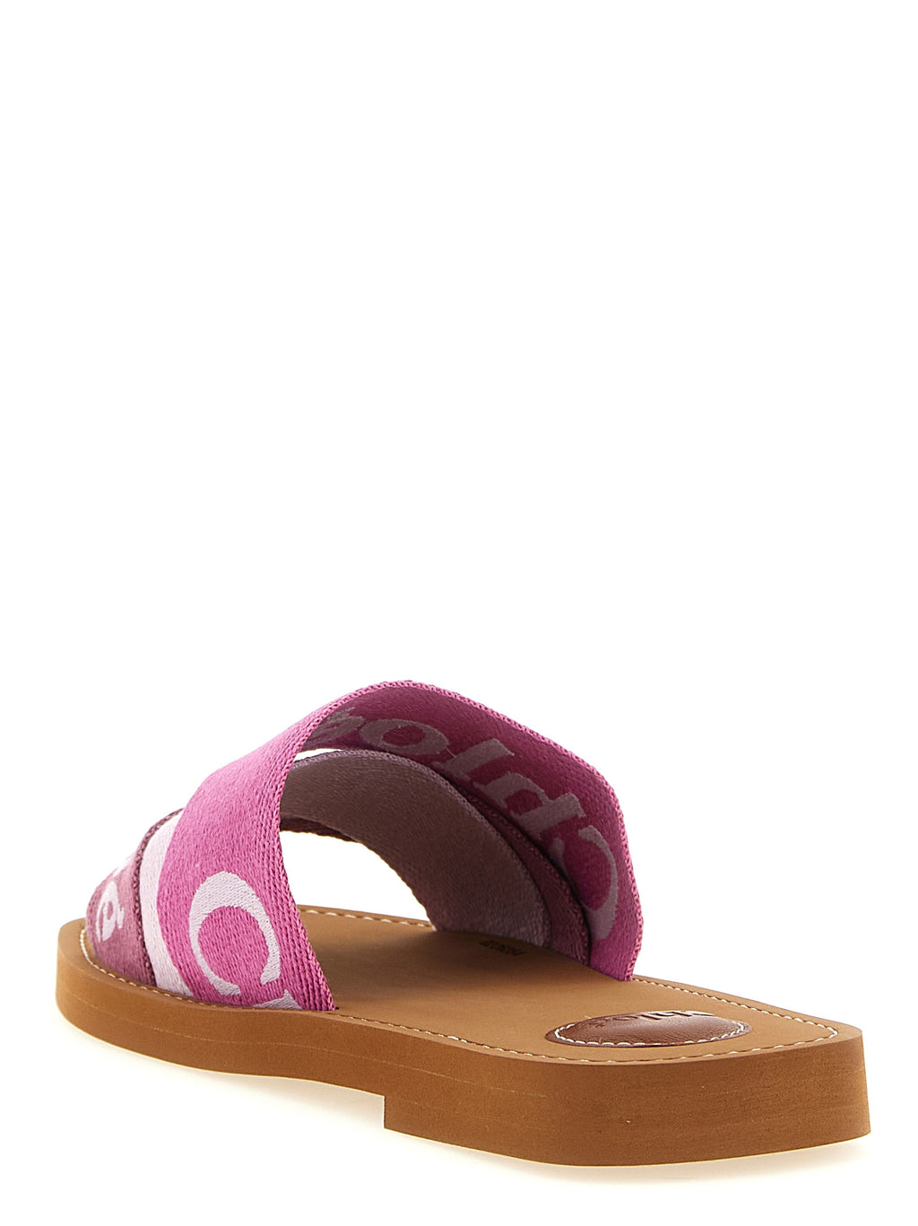 Chloé Multicolor Linen Slides