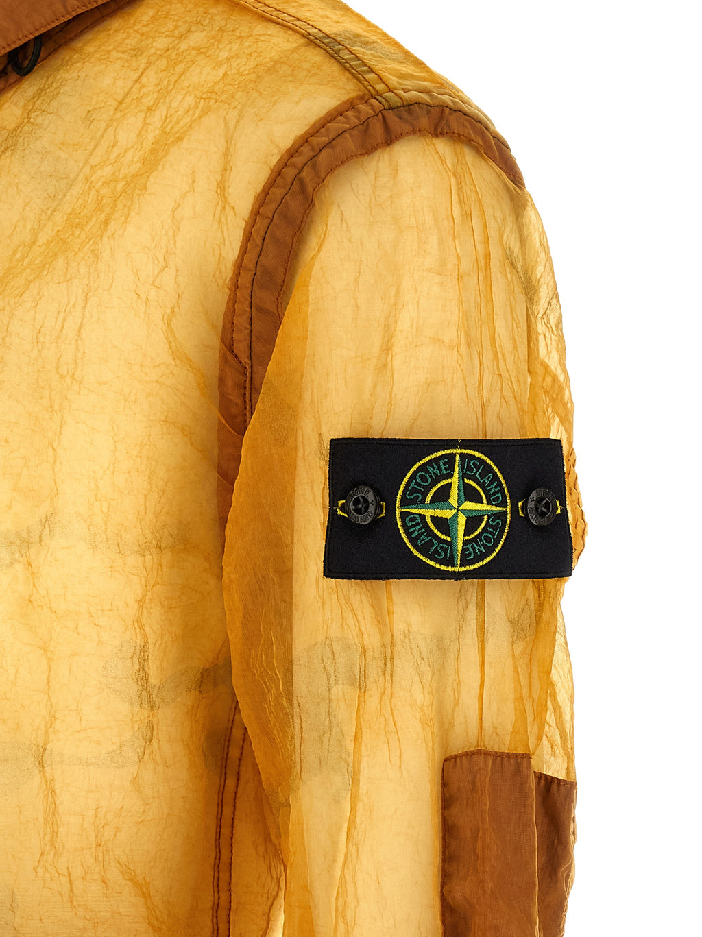 Stone Island Orange Polyamide Shell Jacket