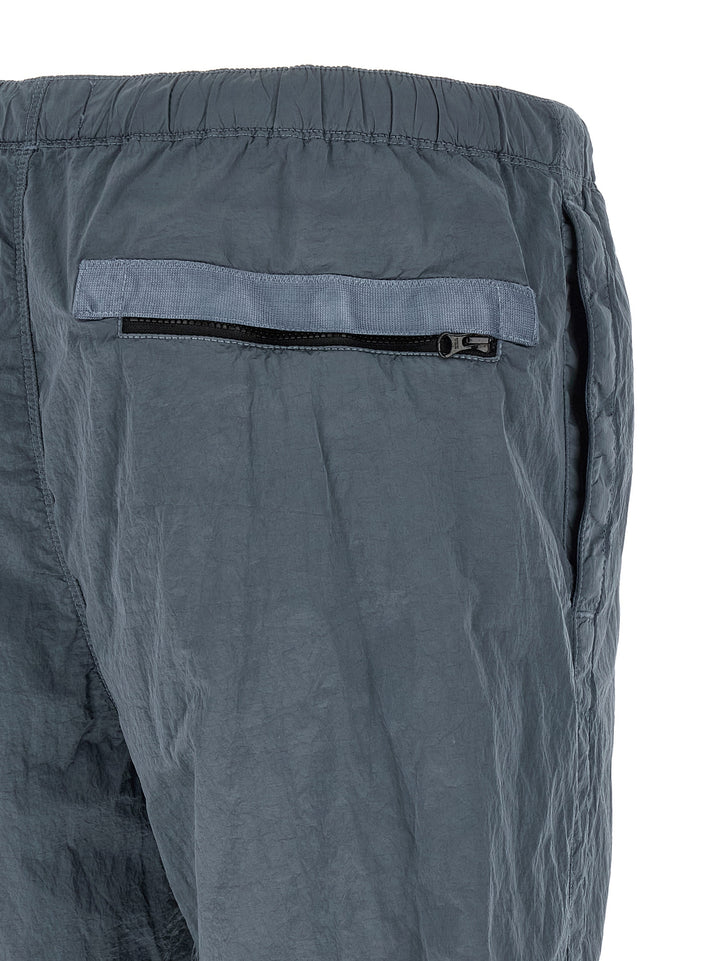 Stone Island Blå Polyamid Joggebukse (Treningsbukse)