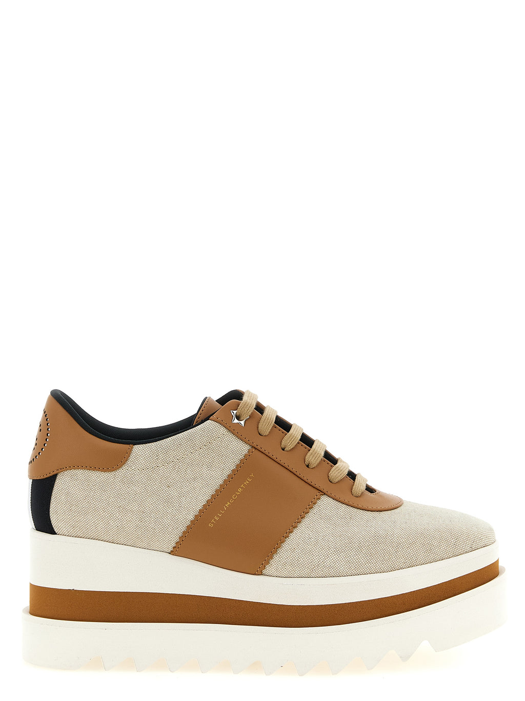 Stella McCartney Beige Viscose Wedge Sandals