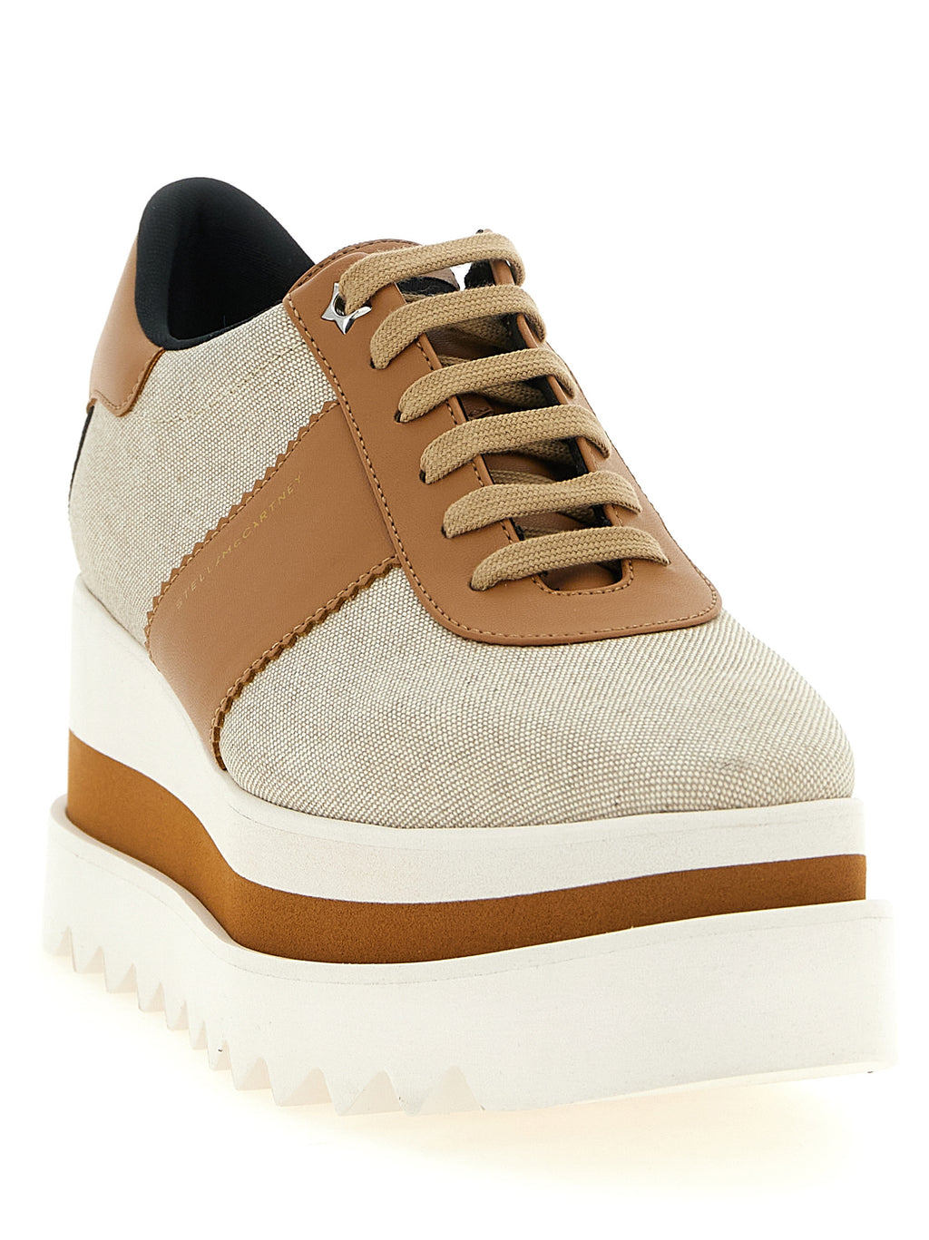 Stella McCartney Beige Viscose Wedge Sandals