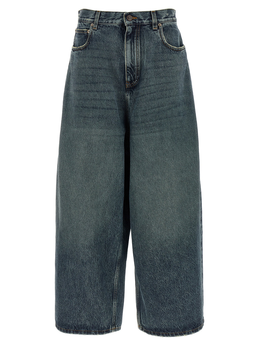 Balenciaga Blue Cotton Relaxed Fit Jeans