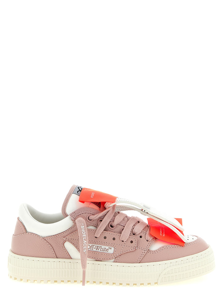 Off-White Flerfargede Skinn Lavtopp joggesko