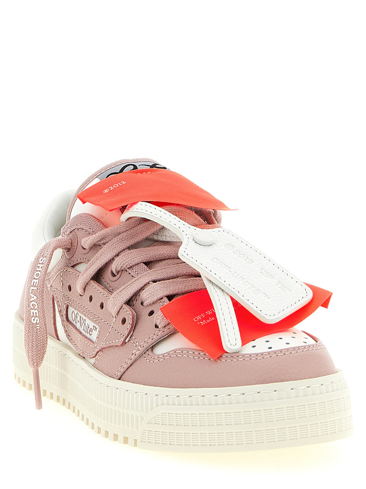 Off-White Flerfargede Skinn Lavtopp joggesko