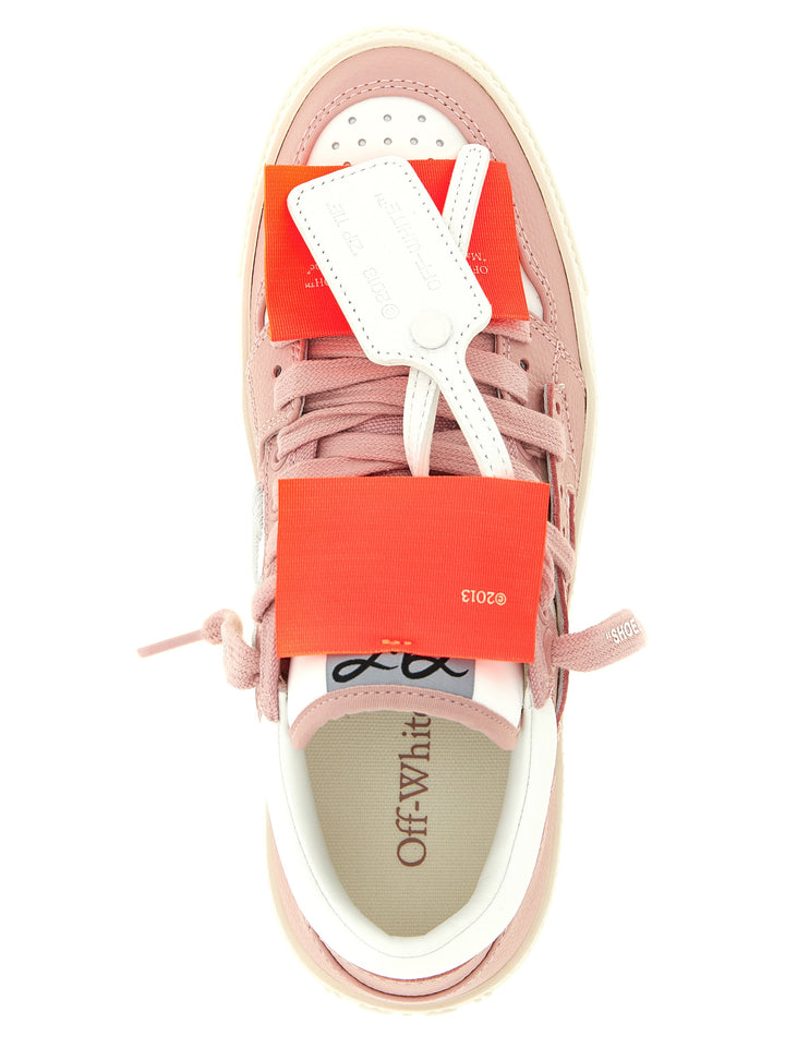 Off-White Flerfargede Skinn Lavtopp joggesko