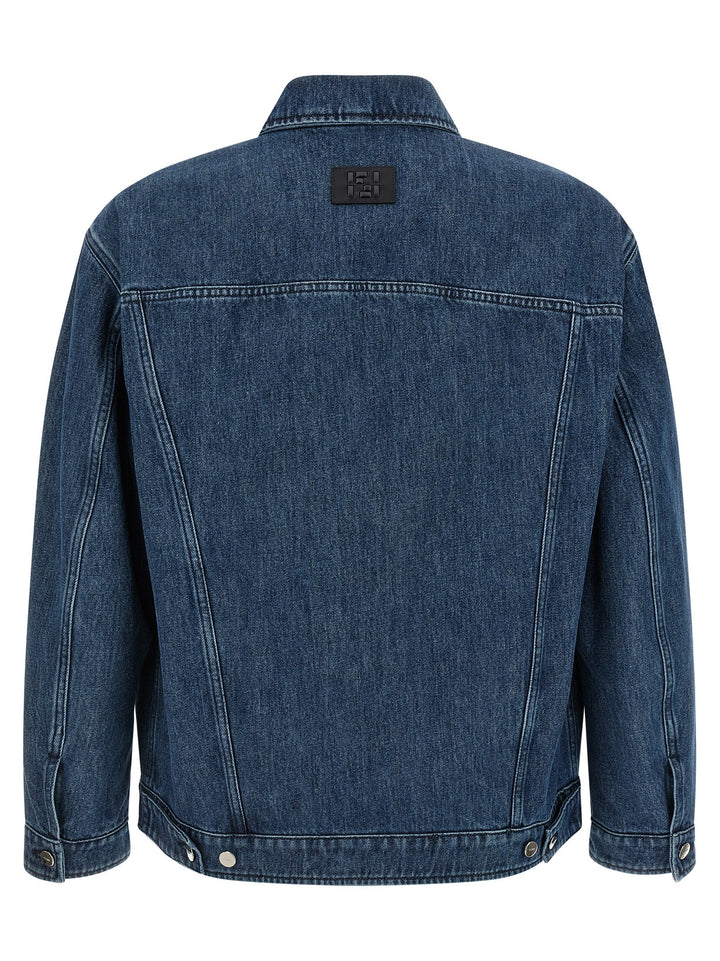 Fendi blå denimjakke i bomull