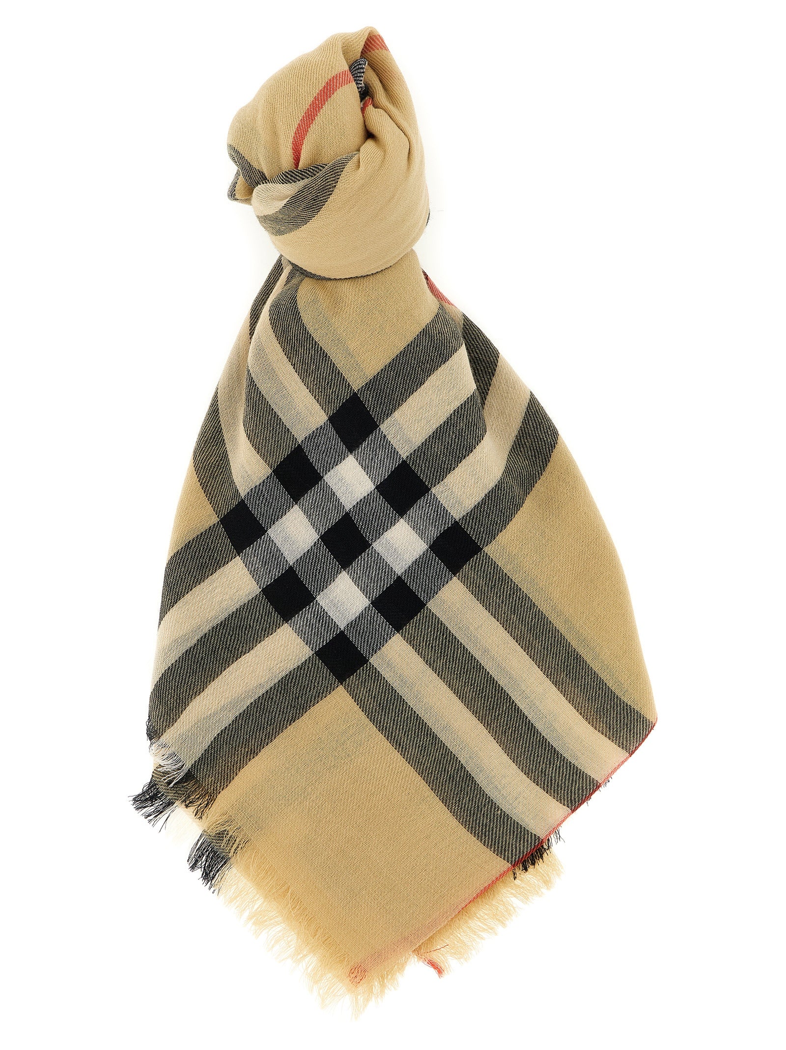Burberry Beige Wool Scarf