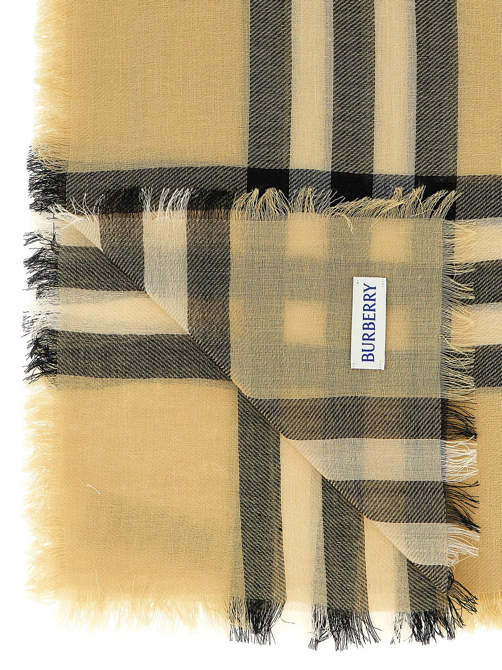 Burberry Beige Wool Scarf
