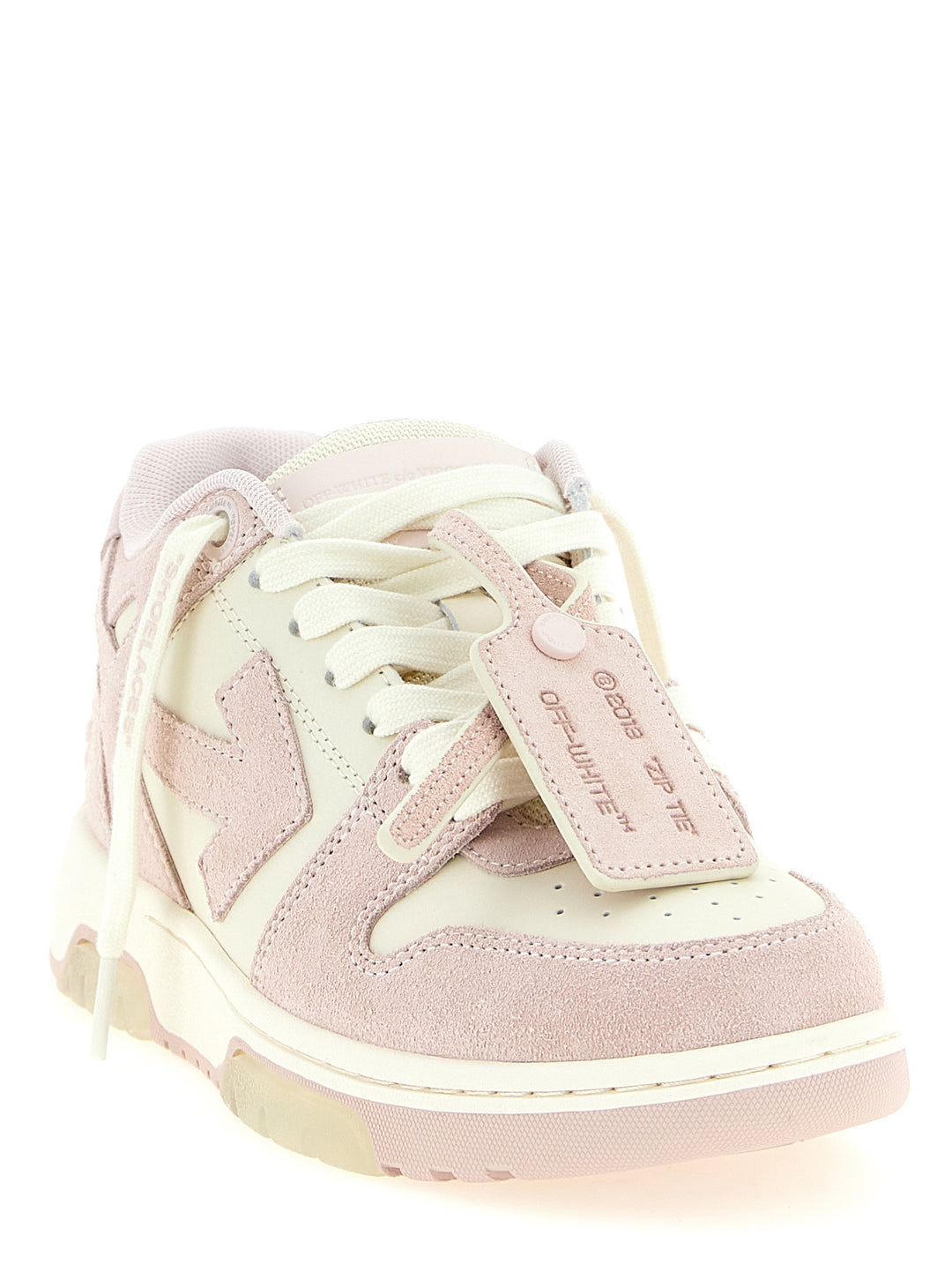 Off-White lave sneakers i flerfarget skinn