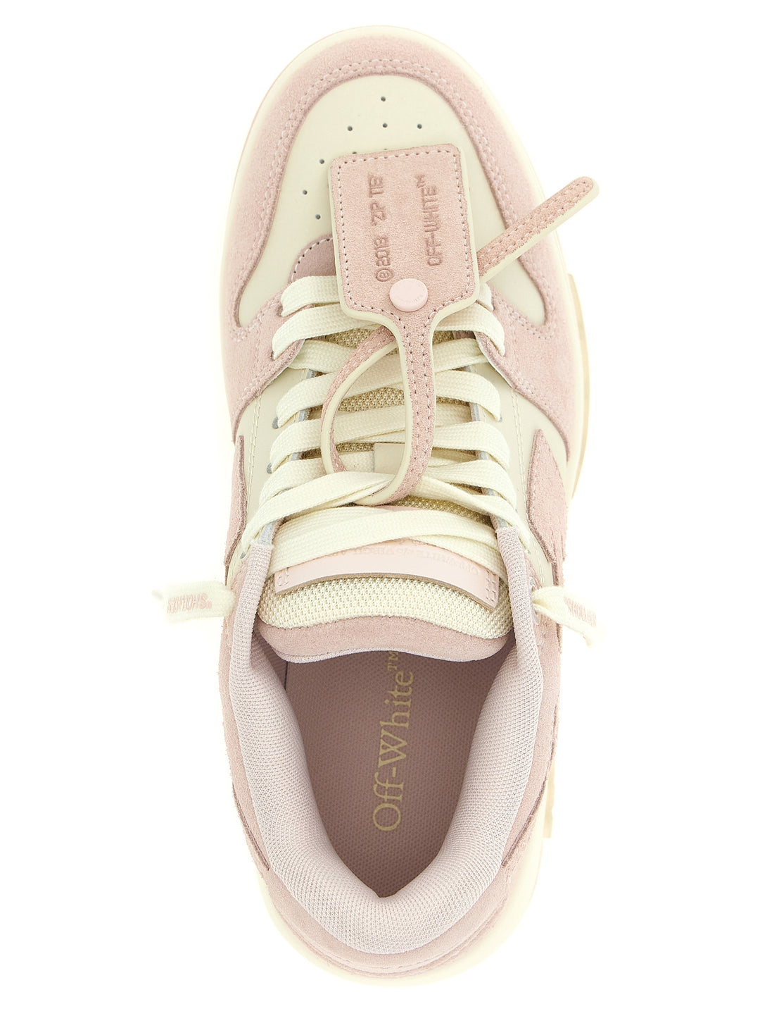 Off-White lave sneakers i flerfarget skinn