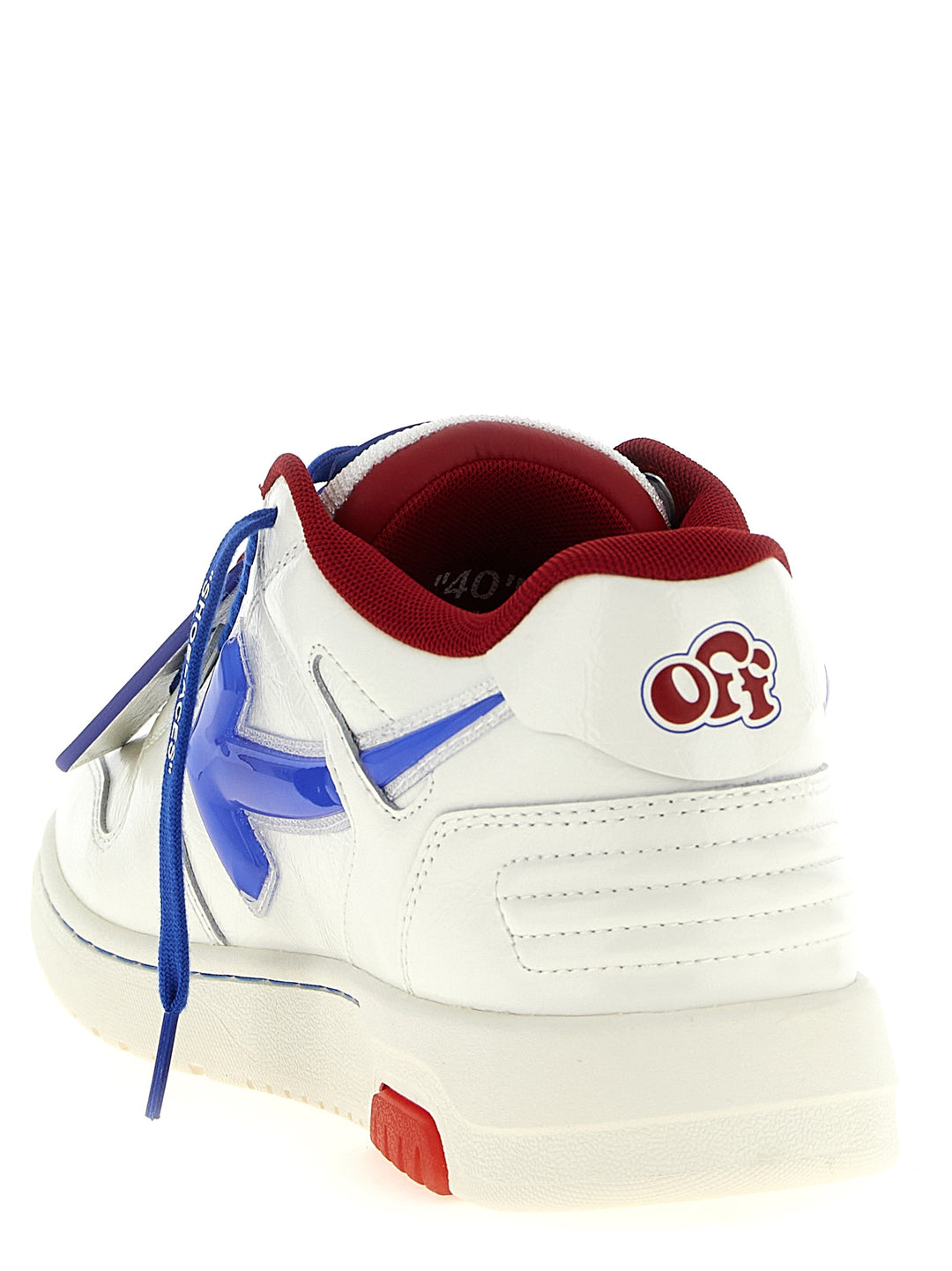 Off-White joggesko i blått skinn