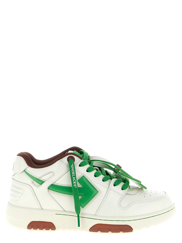 Off-White to-farget skinn joggesko