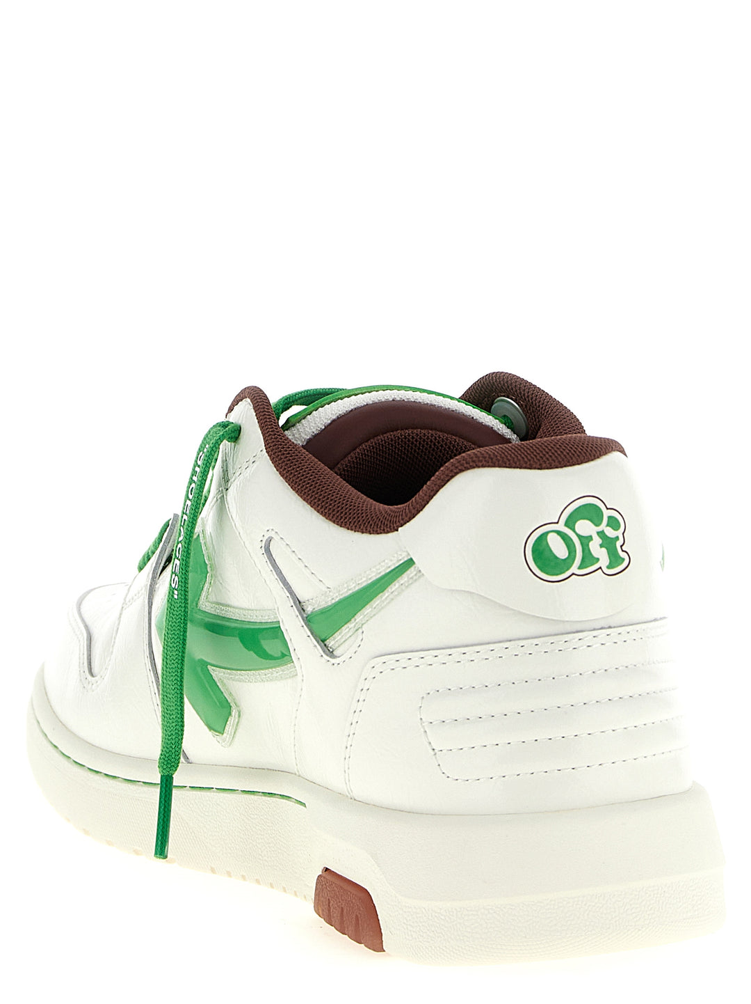 Off-White to-farget skinn joggesko