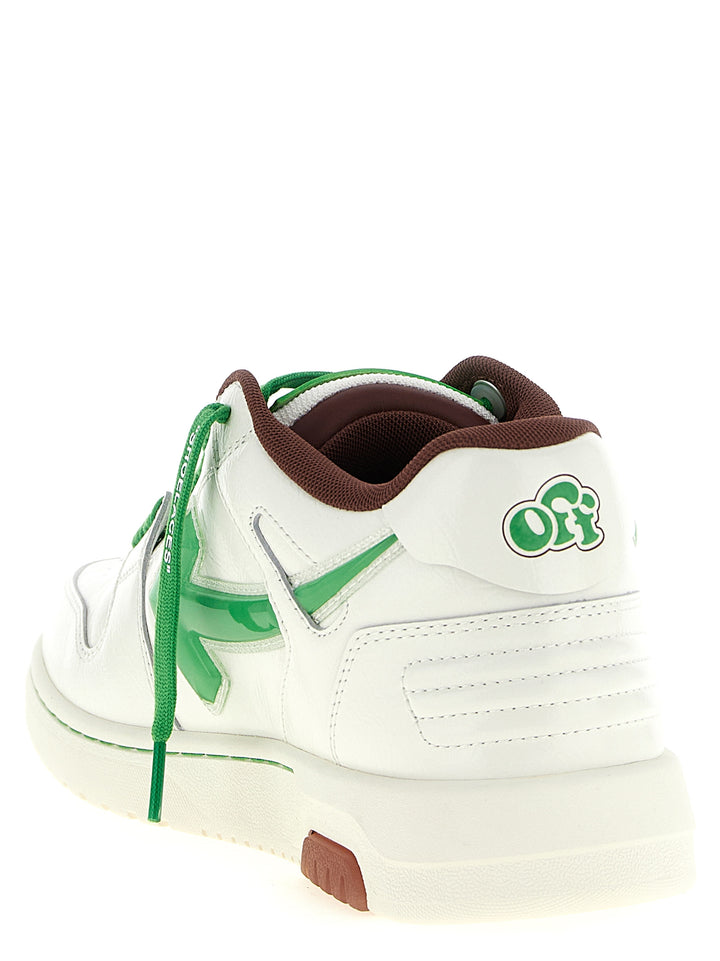 Off-White to-farget skinn joggesko