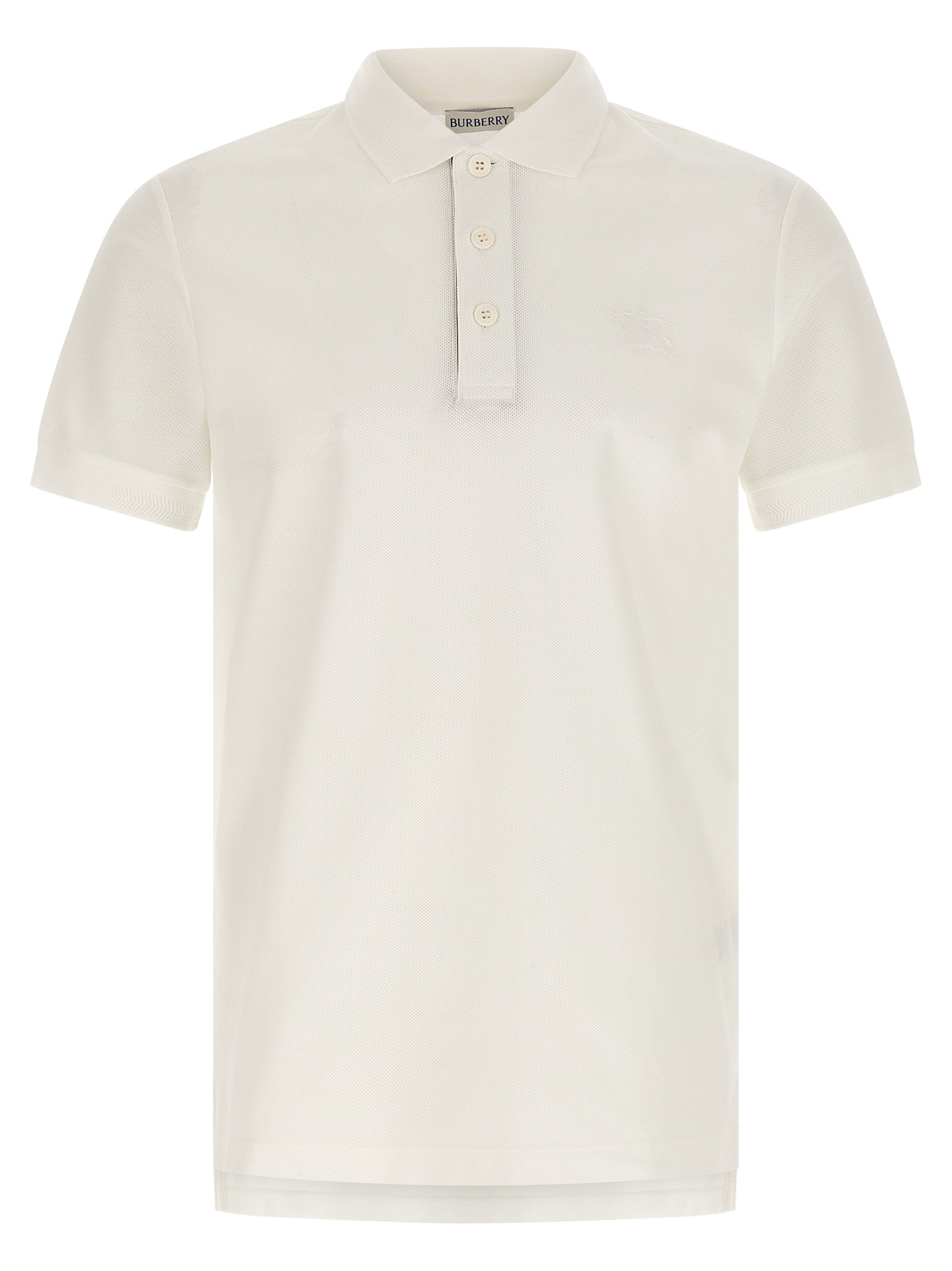 White Cotton Polo Shirt