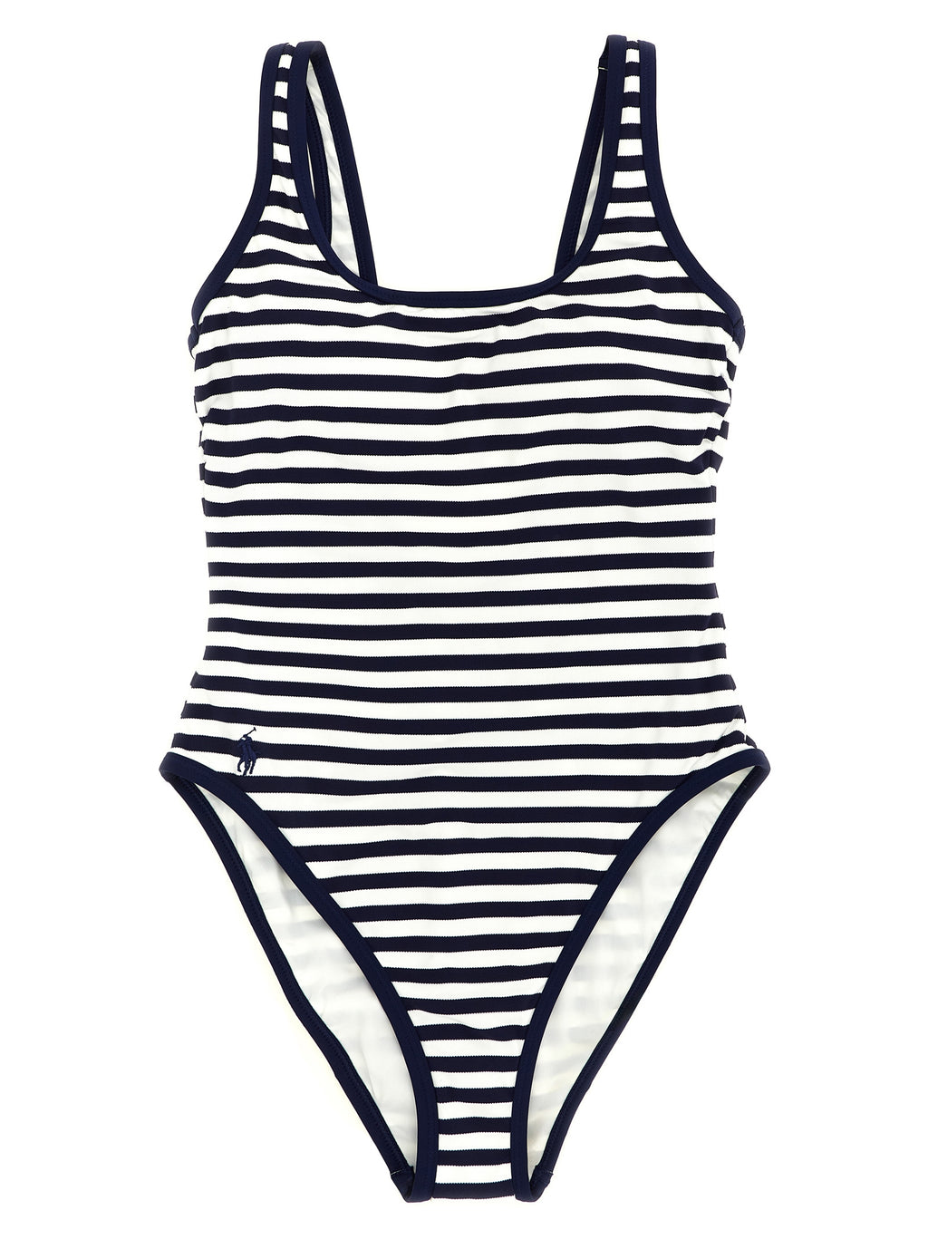 Polo Ralph Lauren Blue Nylon One-Piece Swimsuit