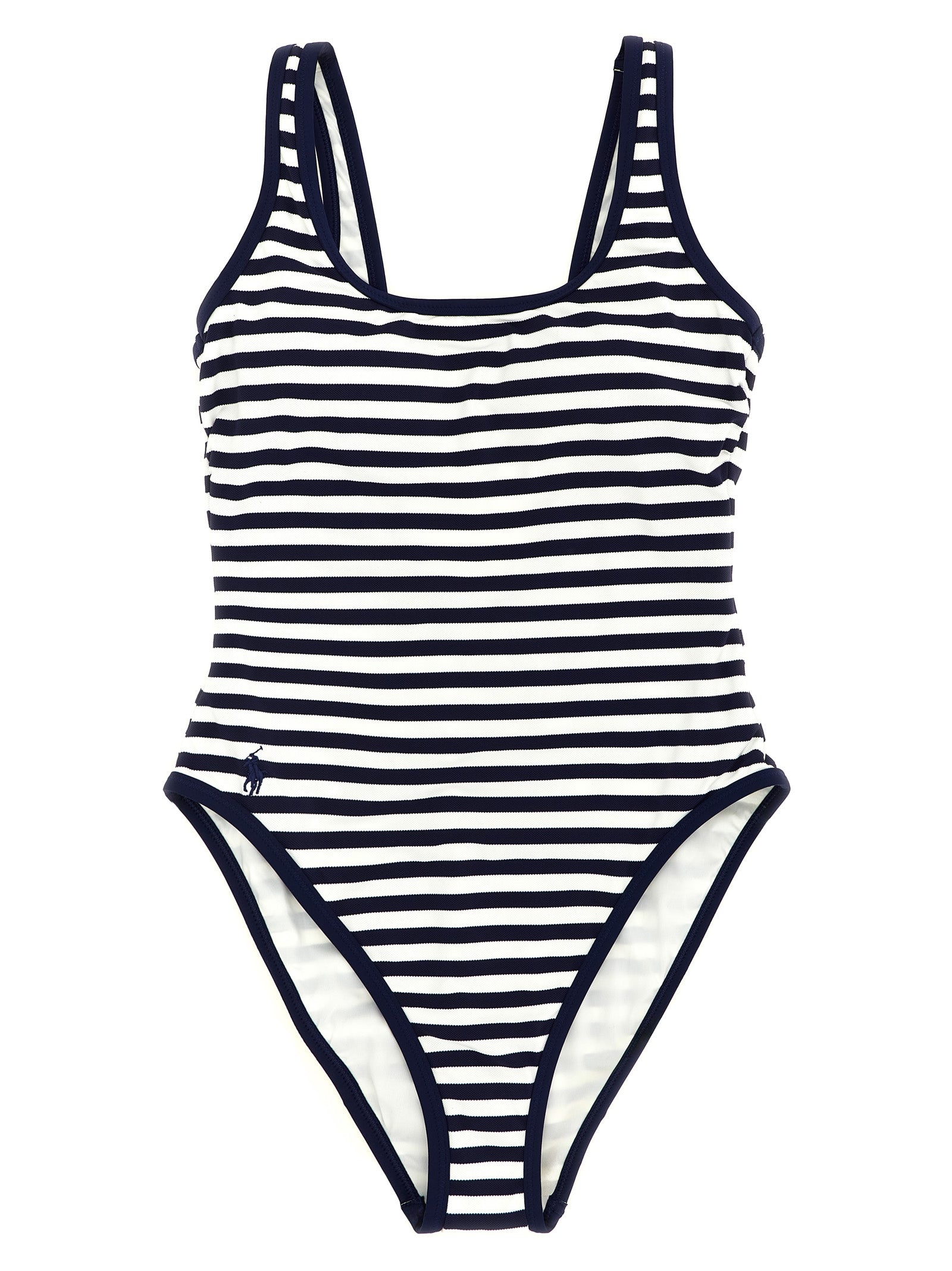 Polo Ralph Lauren Blue Nylon One-Piece Swimsuit