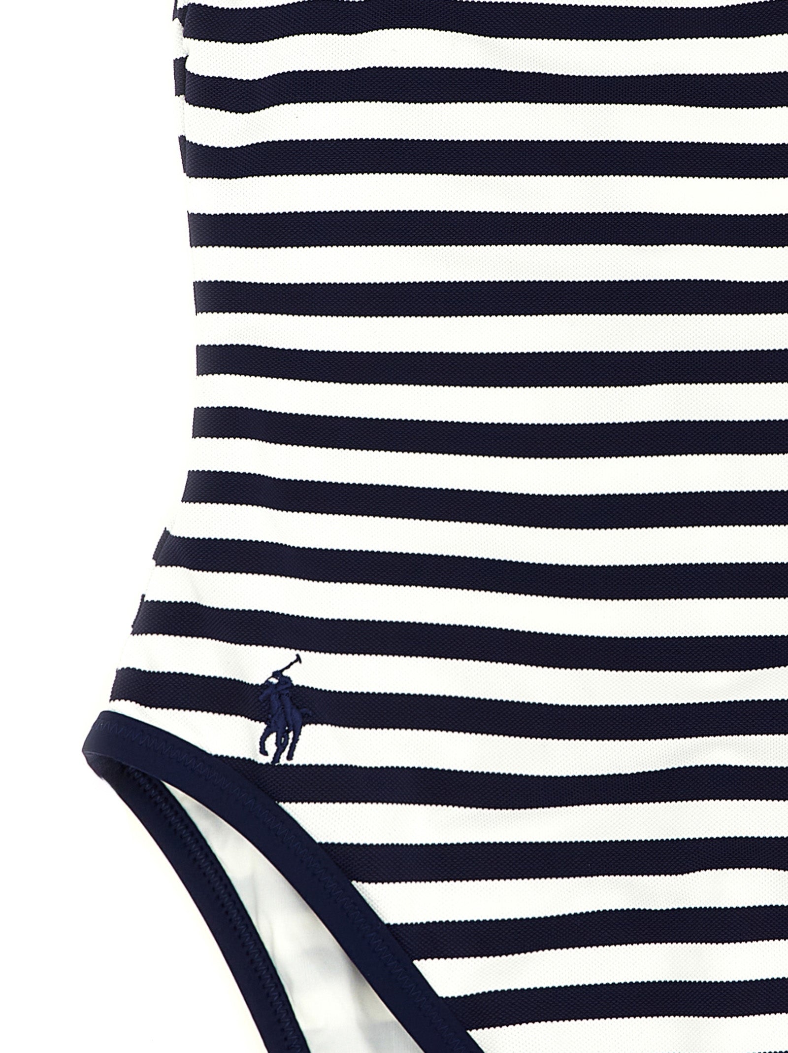 Polo Ralph Lauren blå nylon badedrakt i ett stykke
