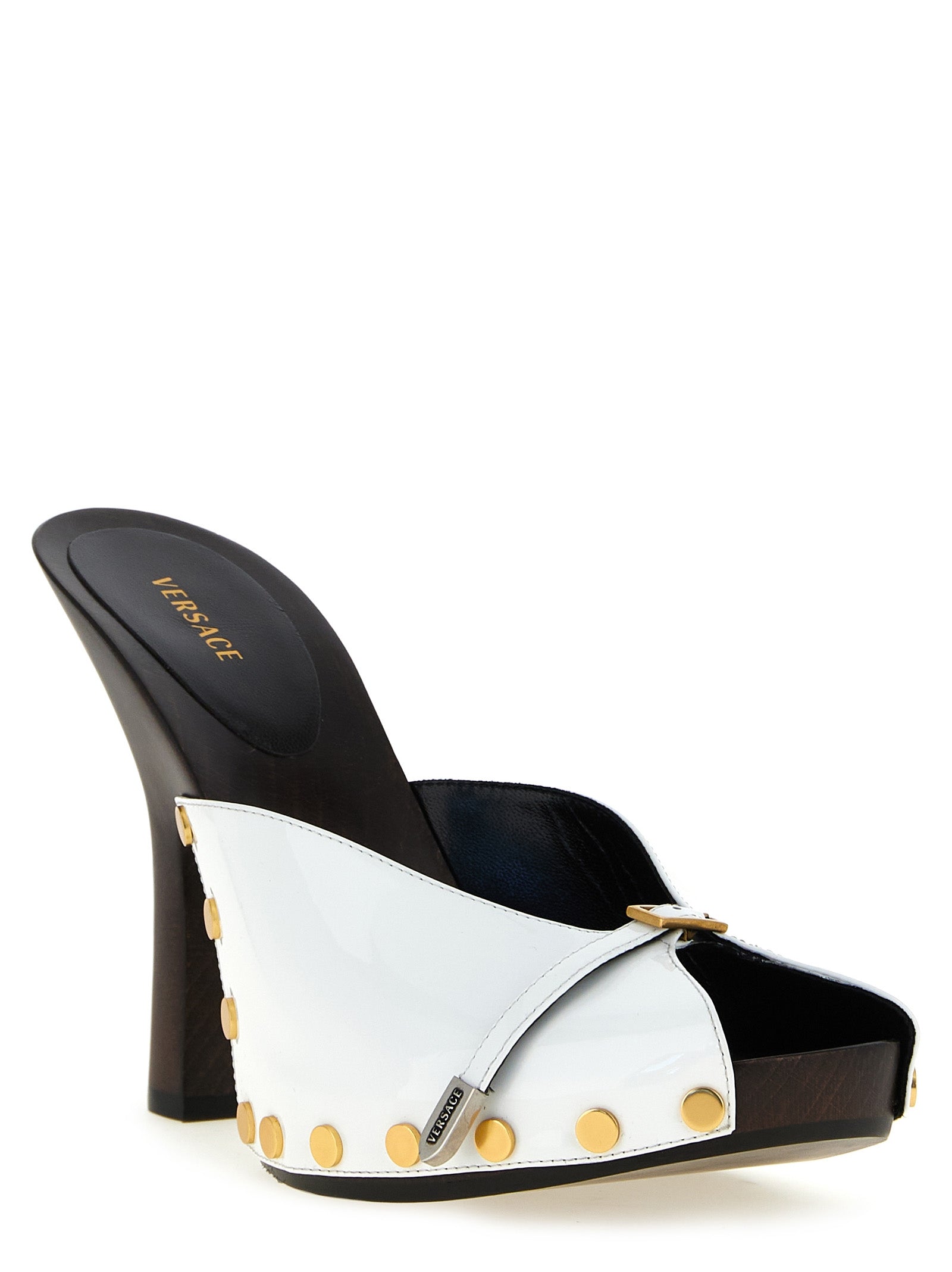 Bicolor Calfskin High Heel Pumps