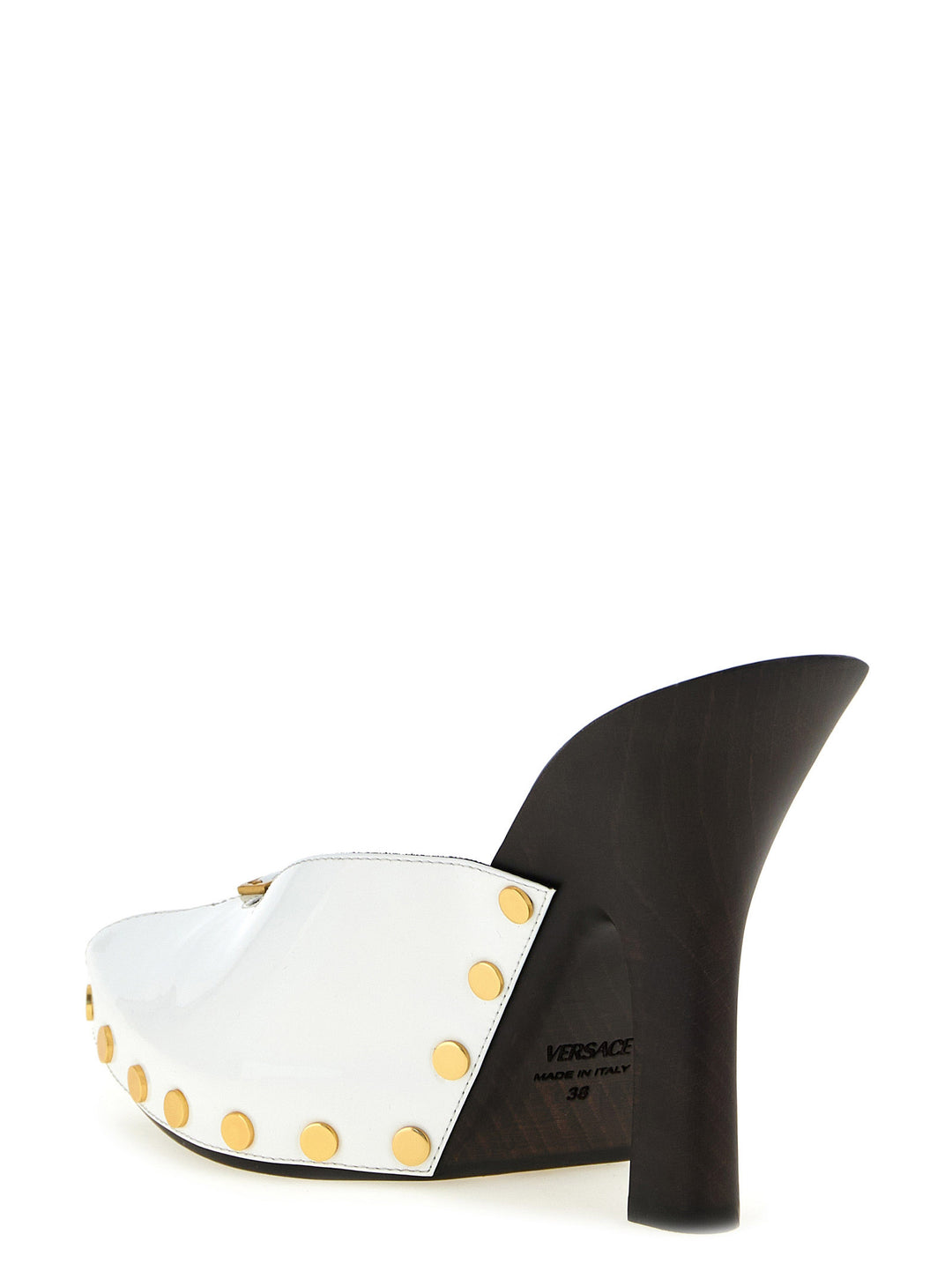 Versace Bicolor-pumps i kalveskinn med høy hæl